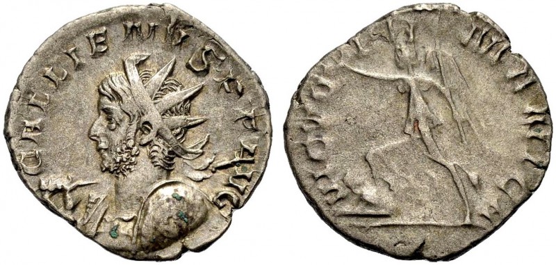 KAISERZEIT. Gallienus, 253-268. Antoninian, um 254-260 Köln. GALLIENVS PF AVG Ge...