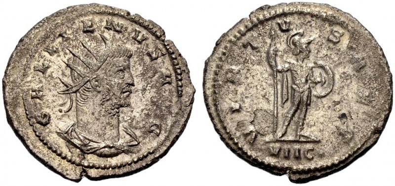 KAISERZEIT. Gallienus, 253-268. Antoninian, datiert 267 Antiochia. Drap., gep. B...