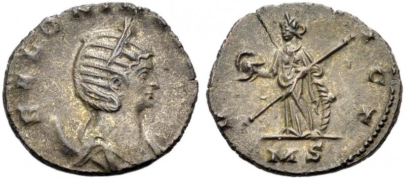 KAISERZEIT. Salonina, Gattin des Gallienus, 253-268. Antoninian, Mailand. Büste ...