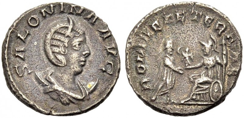 KAISERZEIT. Salonina, Gattin des Gallienus, 253-268. Antoninian, 255-257, Antioc...