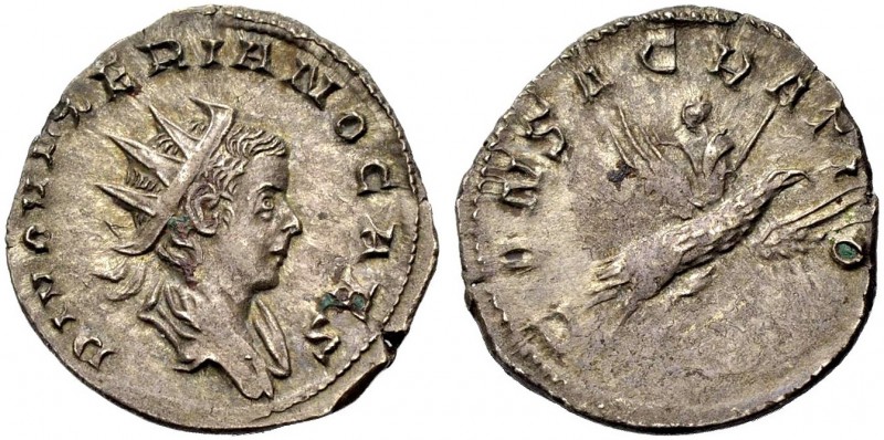 KAISERZEIT. Valerian II. Caesar, Sohn des Gallienus, 253-255. Antoninian, postum...