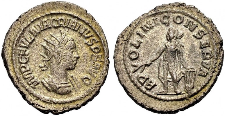 KAISERZEIT. Macrianus, 260-261. Antoninian, Samosata. Drap., gep. Büste mit Strk...