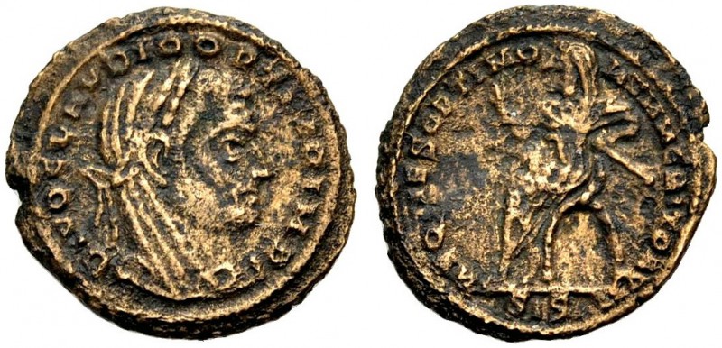 KAISERZEIT. Claudius II. Gothicus, 268-270. Halb-Follis, postum, 317-318. Als Di...