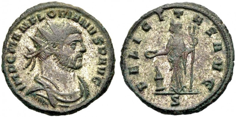 KAISERZEIT. Florianus, 276. Antoninian, Ticinum. Drap., gep. Büste mit Strkr. n....