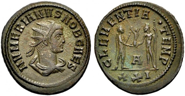 KAISERZEIT. Numerianus, 283-284. Antoninian, als Caesar. Kyzikos. Drap., gep. Bü...