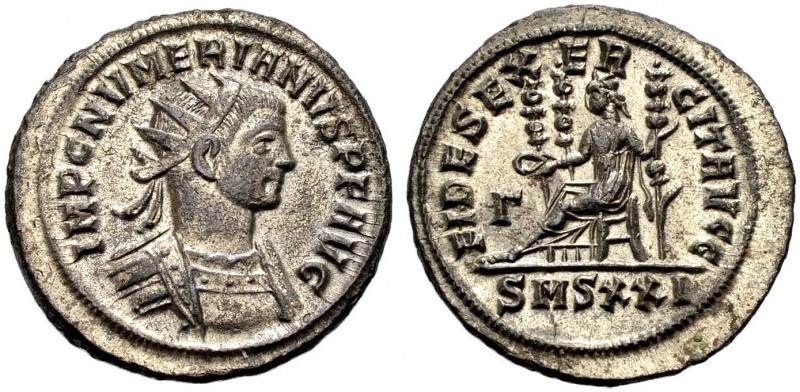 KAISERZEIT. Numerianus, 283-284. Antoninian, 284 Siscia. Gep. Büste mit Strkr. n...