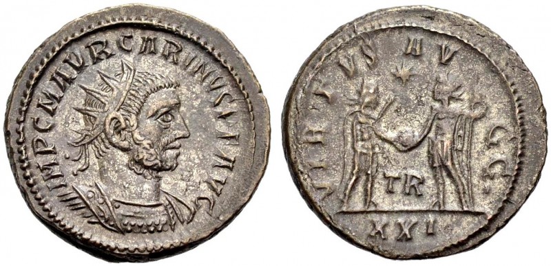 KAISERZEIT. Carinus, 283-285. Antoninian, Tripolis. IMP CM AVR CARINVS AVG Gep. ...