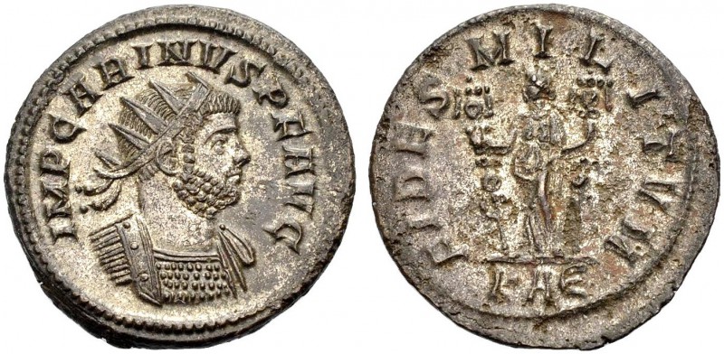 KAISERZEIT. Carinus, 283-285. Antoninian. Rom. Gep. Büste mit Strk. n. r. Rv. FI...