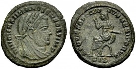 KAISERZEIT. Maximianus Herculius, 286-305. Halbnummus, 317-318 postum, unter Constantinus I. Siscia.Verschleierte Büste mit L. n. r. DIVO MAXIMIANO SE...