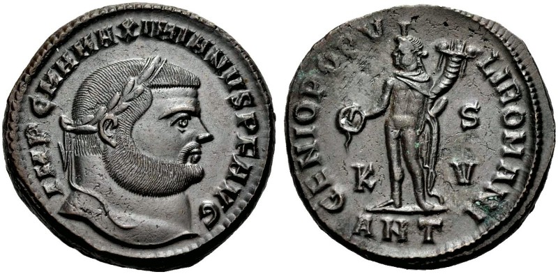 KAISERZEIT. Maximianus Herculius, 286-305. Follis, 300-301 Antiochia. Büste mit ...