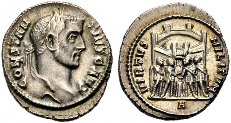 KAISERZEIT. Constantius I. Caesar, 293-305. Argenteus, 295-297 Rom. Büste n. r. ...