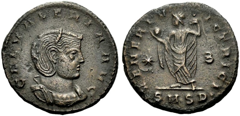 KAISERZEIT. Galeria Valeria, Gattin des Galerius Caesar. Follis, 307-308. Serdic...