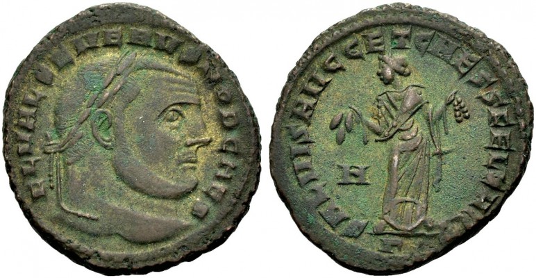 KAISERZEIT. Severus II. Caesar, 305-306. Follis, 305-306, Karthago. Büste mit L....