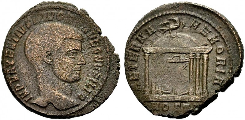 KAISERZEIT. Romulus, Sohn des Maxentius. Nummus, postum, 310-312 Ostia. Barhäupt...