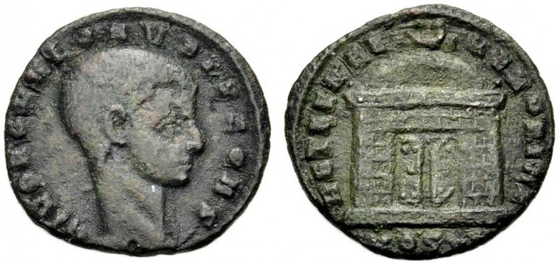 KAISERZEIT. Romulus, Sohn des Maxentius. Drittel-Nummus, postum, 310-312. Ostia....