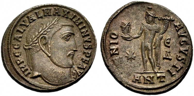 KAISERZEIT. Maximinus II., 309-313. Nummus, 312. Antiochia. Büste mit L. n. r. I...
