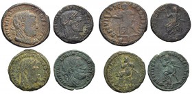 KAISERZEIT. Maximinus II., 309-313. Lot. Divus-Prägungen um 317-318, Teilstücke. MAXIMIANUS, Siscia, RIC VII,429,41 (R3), 1,08 g.; ein zweites, ähnlic...