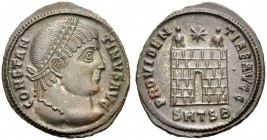 KAISERZEIT. Constantinus I. der Grosse, 307-337. Nummus, 326-328 Thessalonika. CONSTAN-TINVS AVG Büste mit L. n.r. Rv. PROVIDEN-TIAE AVGG Lagertor mit...