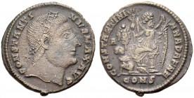KAISERZEIT. Constantinus I. der Grosse, 307-337. Nummus, 328. Konstantinopel. Kopf mit Perlendiadem n. r., leicht nach oben gerichtet. Rv. CONSTANTINI...