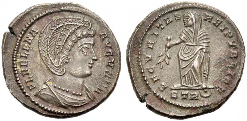 KAISERZEIT. Helena, Mutter des Constantinus I., gest. 328. Nummus, Trier, 326. D...