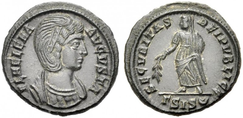 KAISERZEIT. Helena, Mutter des Constantinus I., gest. 328. Nummus, 328-329, Sisc...