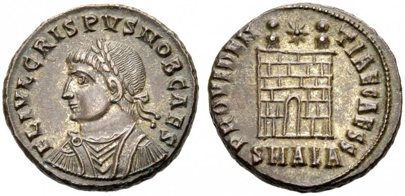 KAISERZEIT. Crispus, Caesar, 317-326. Nummus, 325-326 Alexandria. Drap., gep. Bü...