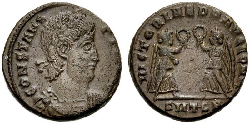 KAISERZEIT. Constans, 337-350. Nummus, 347-348 Thessalonica. CONSTANS PF AVG Gep...