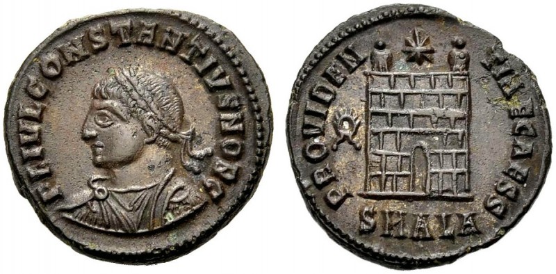 KAISERZEIT. Constantius II. Caesar, 324-337. Nummus, 327-328, Alexandria. FL IVL...
