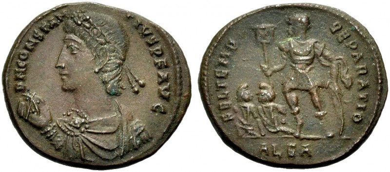 KAISERZEIT. Constantius II., 337-361. Nummus, Alexandria, 348-350. Drap., gep. B...