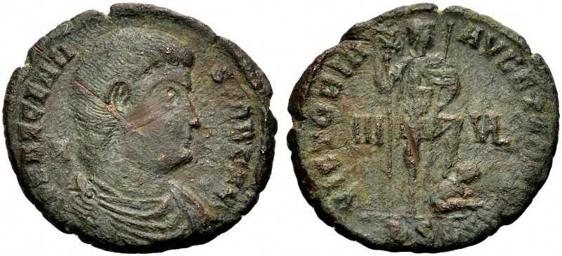 KAISERZEIT. Decentius Caesar, 351-353. Maiorina (AE 2) 351 Siscia. Drap., barhäu...