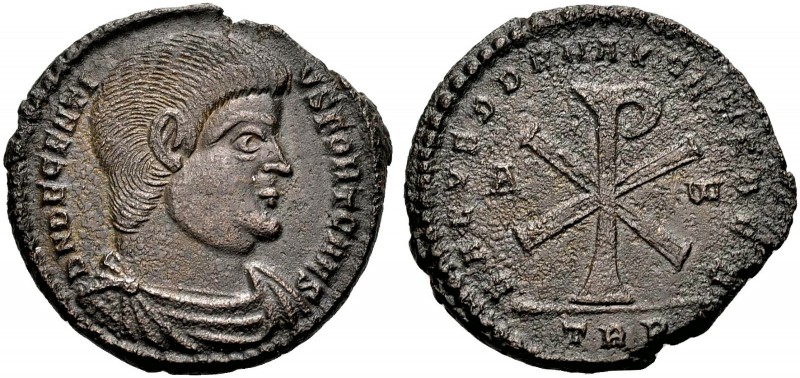KAISERZEIT. Decentius Caesar, 351-353. Doppelter Centenionalis, Trier. Drap., ge...