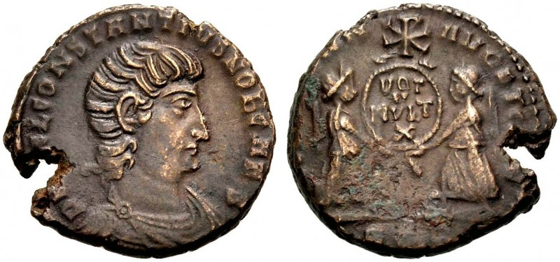 KAISERZEIT. Constantius Gallus Caesar, 351-354. Centenionalis, 352-354 Rom. Drap...