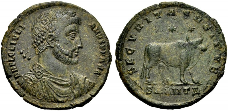KAISERZEIT. Julianus II., 360-363. Maiorina, Antiochia. Drap. gep. Büste n.r. mi...