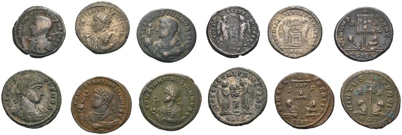 KAISERZEIT. Valentinian III., 425-455. Lots. Kleinbronzen (AE 3) des CONSTANTINU...