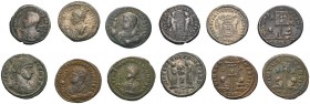 KAISERZEIT. Valentinian III., 425-455. Lots. Kleinbronzen (AE 3) des CONSTANTINUS I. d. Gr. und CONSTANTINUS II. Münzstätte Siscia, Trier, Aquileia, R...