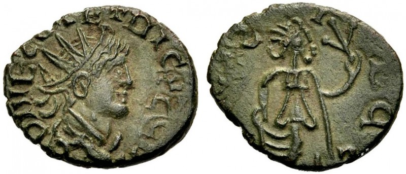 KAISERZEIT. Lokale zeitgenössische Beischläge römischer Münzen. Antoninian, loka...