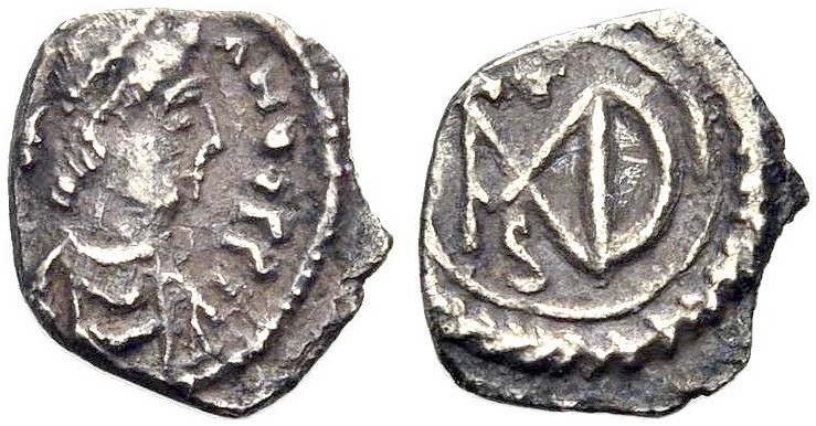 Iustinianus I., 527-565. AR-Halbsiliqua, 537-552 Karthago. Büste n. r. mit Diade...
