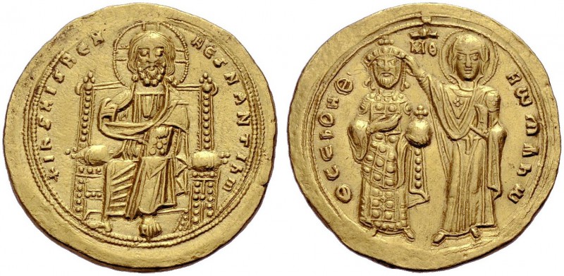 Romanos III. Argyros, 1028-1034. Histamenon. Christus mit Nimbus und Evangelienb...