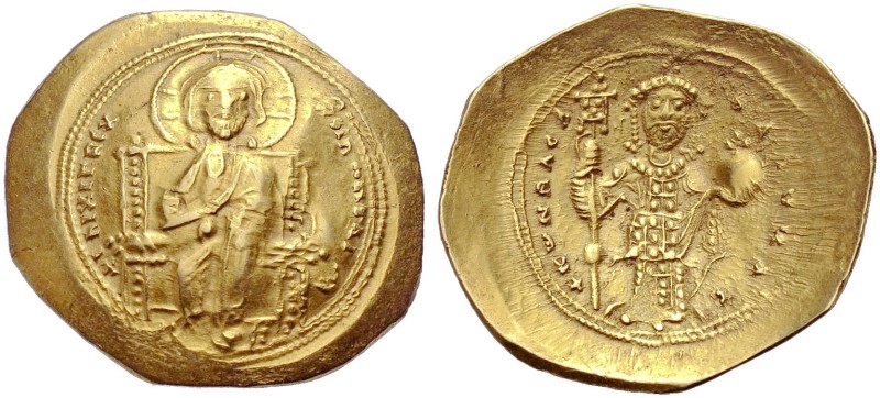 Konstantinos X. Dukas, 1059-1067. Histamenon, Konstantinopel. Christus mit Nimbu...