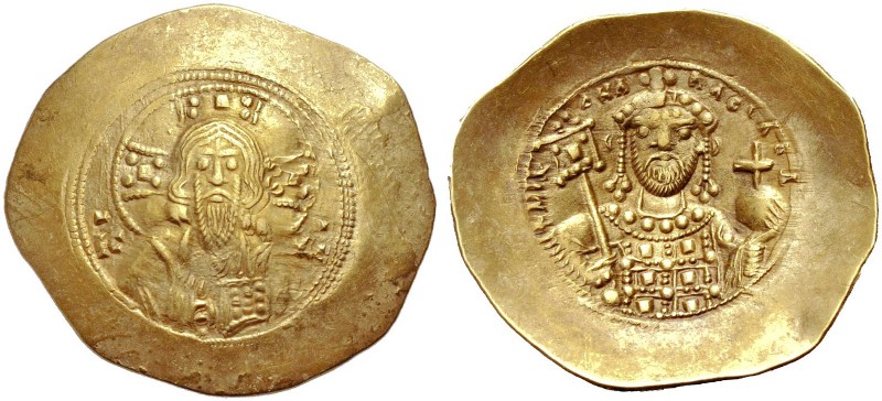 Michael VII. Dukas, 1071-1078. Histamenon, Konstantinopel. Bärtige Christusbüste...