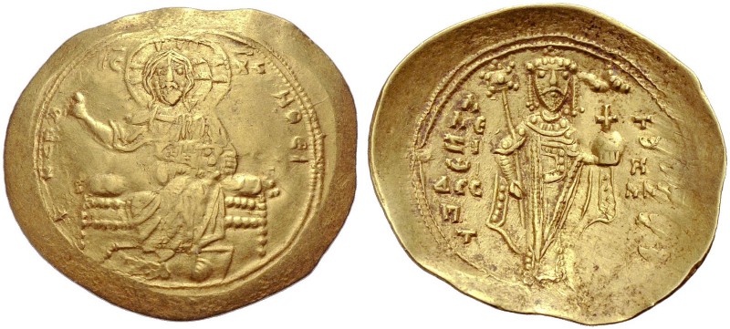 Alexios I. Komnenos, 1081-1118. Hyperpyron, nach 1092/3. Thessalonika. +ΚΕΡΟ ΗΘ-...