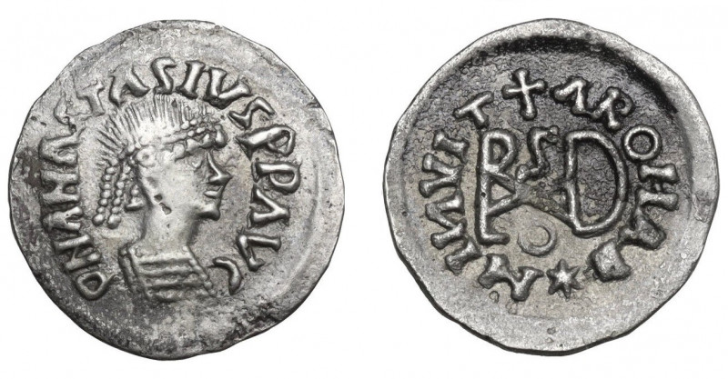Quarter Siliqua AR
The Gepids, uncertain king, in the name of Byzantine Emperor...