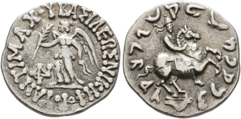 Drachm Ar
Baktria, Greco-Baktrian Kingdom, Antimachos II, c. 174-165 BC
2,38 g