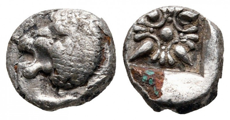 Diobol AR
Ionia, Miletos, c. 525-475 BC
10 mm, 1,13 g