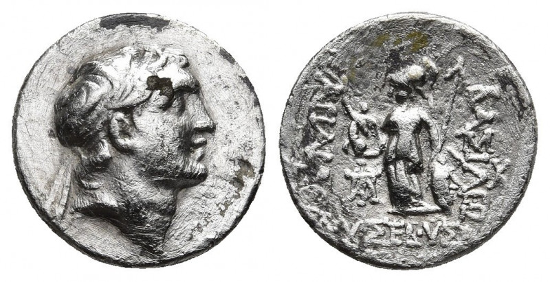 Drachm AR
Kings of Cappadocia, Ariarathes V Eusebes Philopator, Fouree, 163-130...