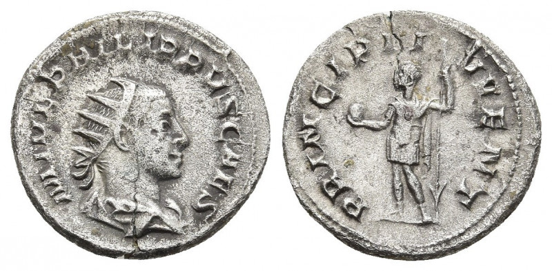Antoninianus AR
Philip II (Caesar, 244-247), Rome
22 mm, 4,10 g
RIC 218d