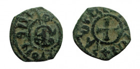 Kardez AE
Armenia, Hetoum II, 1289-1296/1301-1305, The king seated with crossed legs holding scepter / Cross
21 mm, 2,74 g
Bedoukian 1650