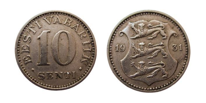 10 Senti
Estonia, 1931