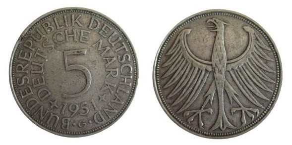 5 DM AR
Germany 1974