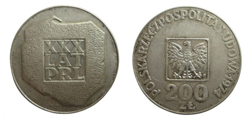 200 Zlotych AR
Poland, XXX Years of PRL, Silver 625/1000
XXX FOTO